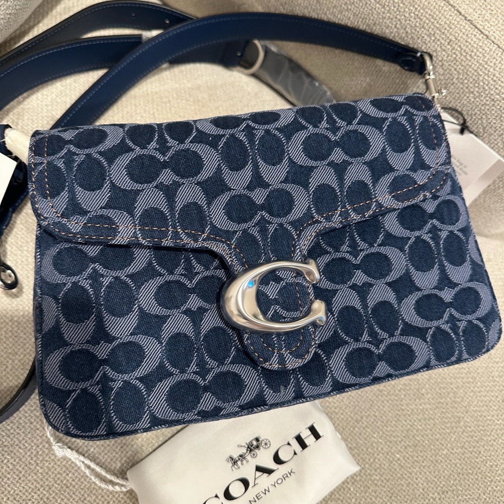 Coach Tabby denim Crossbody Bag